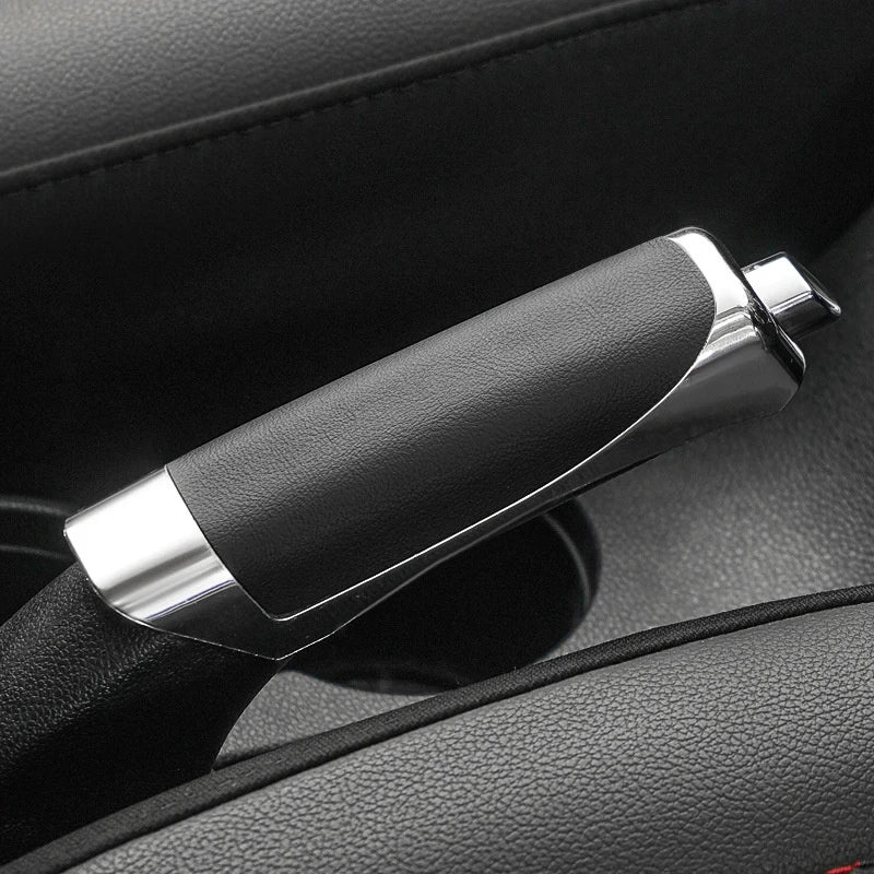 PU Leather Car Hand Brake Cover – Universal Handbrake Guard