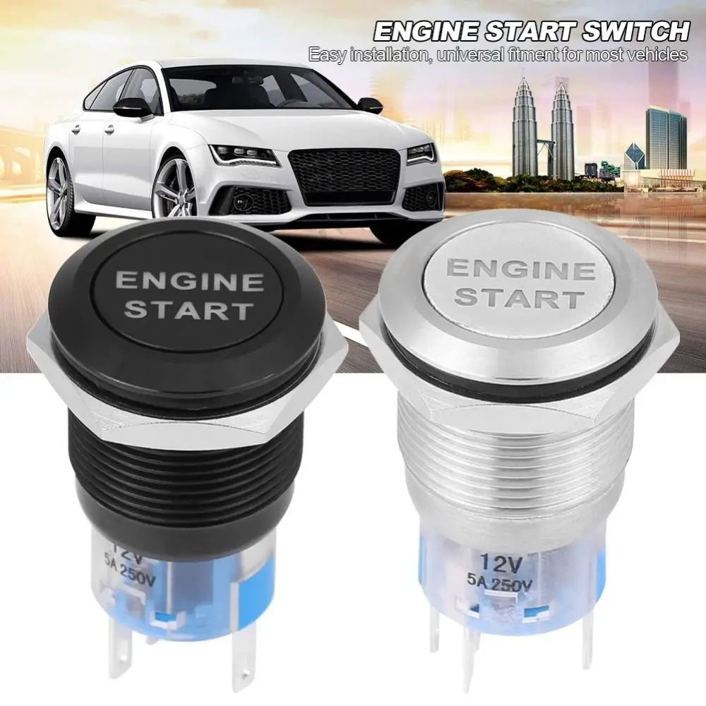 12V Waterproof Engine Start Button Zinc-aluminium Alloy Ignition Zpaxo