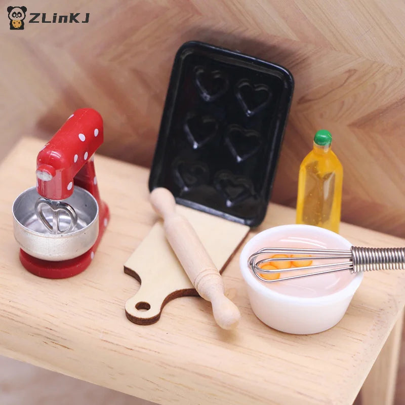 ▶1PCS 1:12 Dollhouse Miniature Simulation Red Furniture Home Model Decor Toy Doll House Accessories Zpaxo