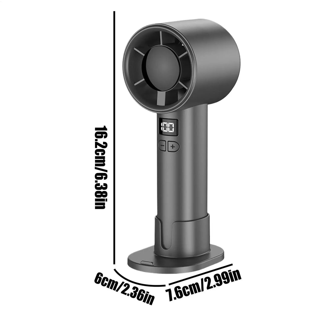 Personal Fans Portable Rechargeable Digital Display Quiet Adjustable 100 Speeds Portable Fans That Blow Cold Air For Women Men Zpaxo
