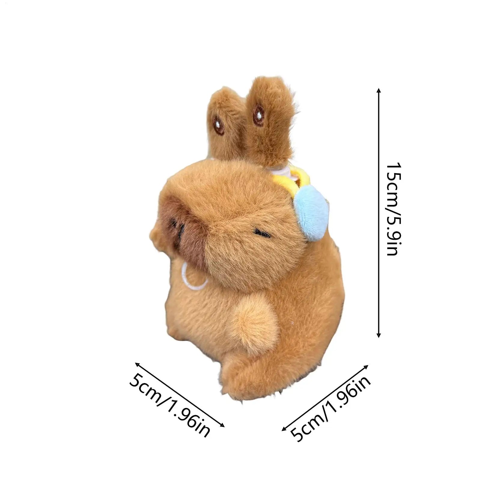 Purse Charm Cute Compact Capybara Keyring Plush Capybara Keyring Backpack Pendant For Men Women Boys Girls Youth Teens Husband Zpaxo