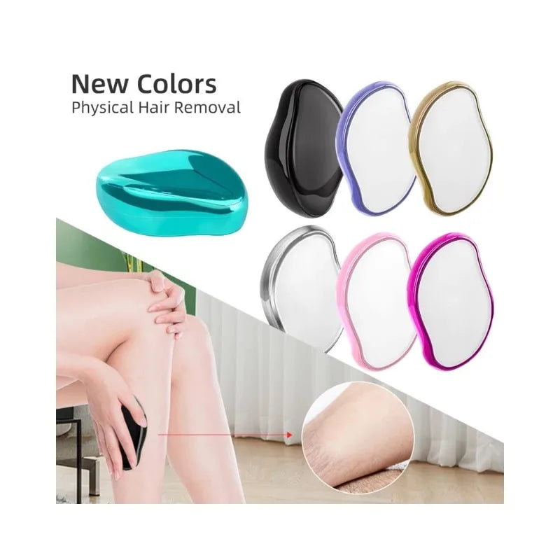 New Physical Nano Glass Epilator Exfoliator Senseless Hair Removal Tool Painless Hair Removal No Skin Damage Hair Sharpener Zpaxo