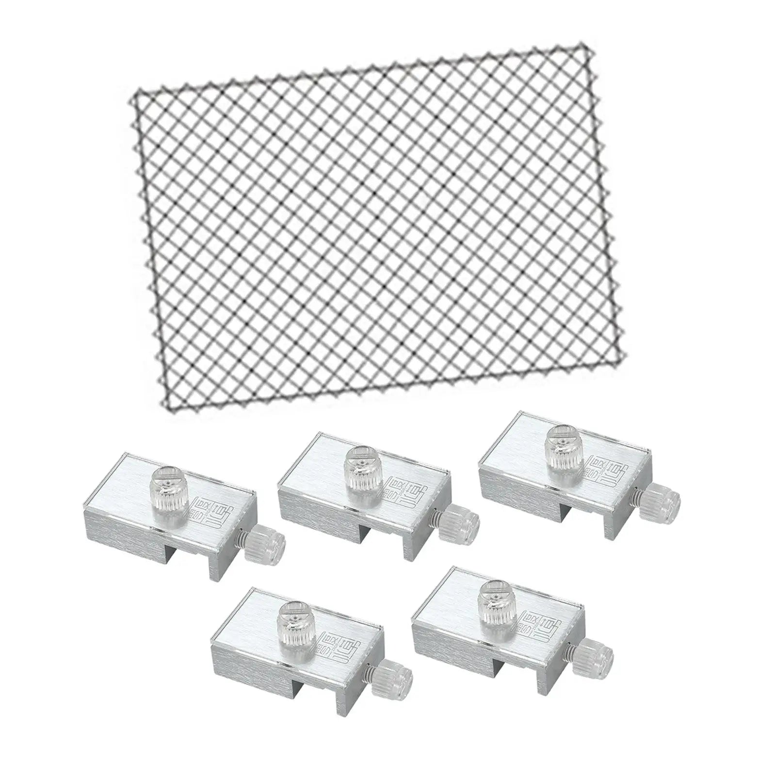 Aquarium Screen Net for Fish Tank Pet Supplies Aquarium Cover with Aluminum Clamp Mesh Screen Netting Clear Netting Zpaxo