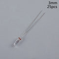 CM25PCS Clear 12V Mini Bulb Wheat Rice Bulbs Switch Button Indicator