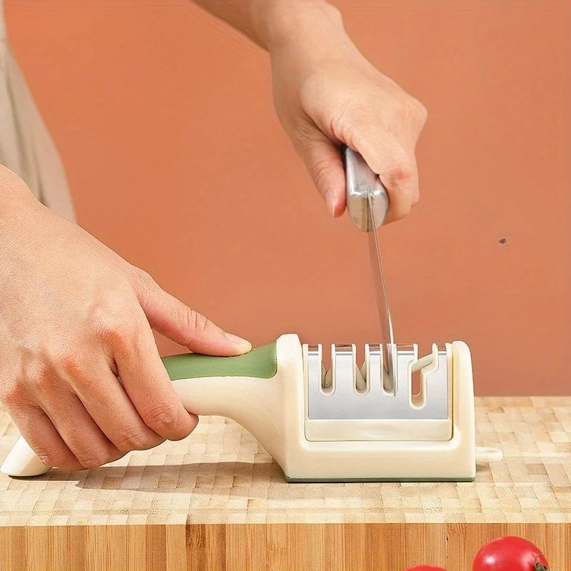 4-Stage Knife Sharpener – Tungsten Steel & Ceramic Stones Knife Sharpener Zpaxo