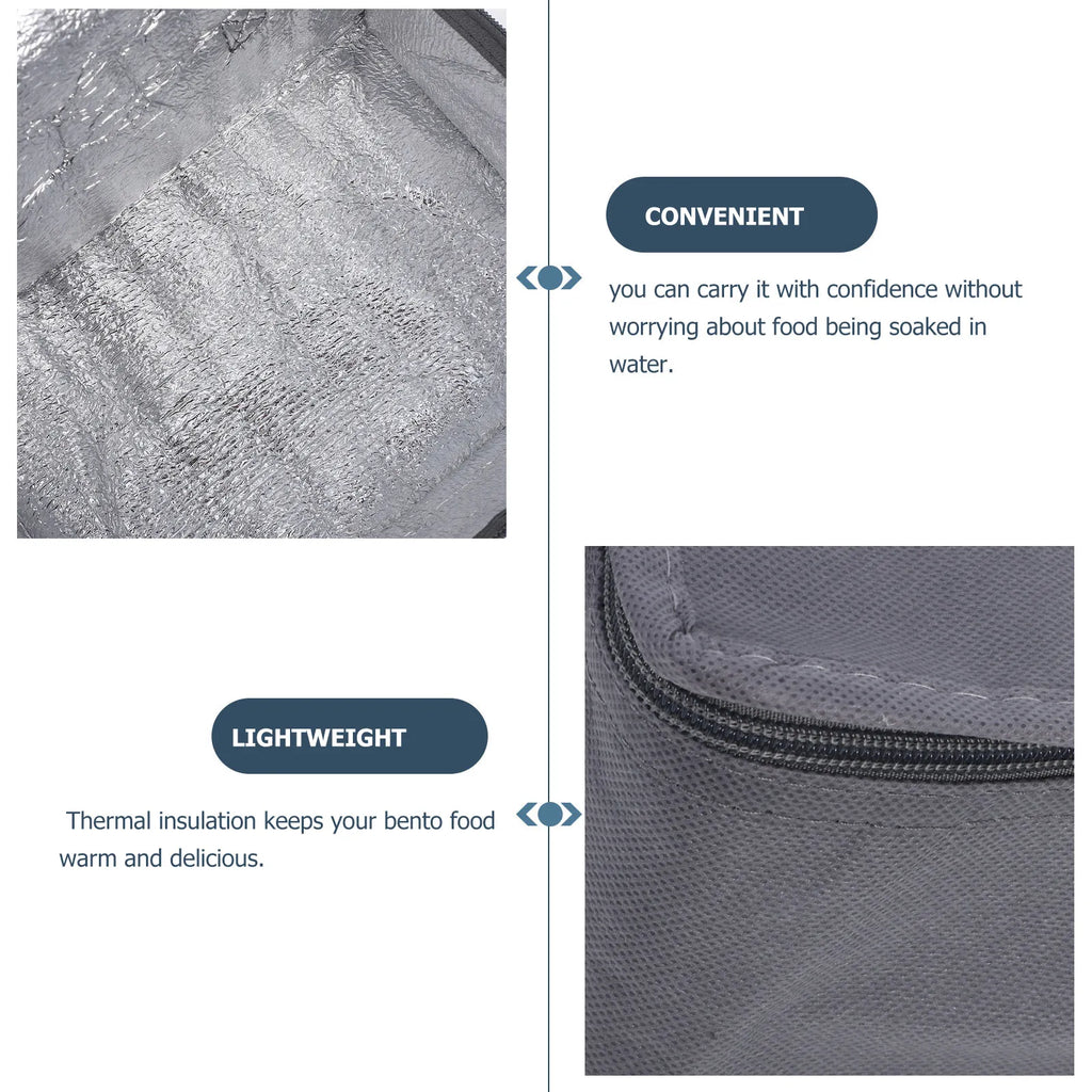 Thermal Lunch Bag Insulated Food Delivery Lightweight Portable