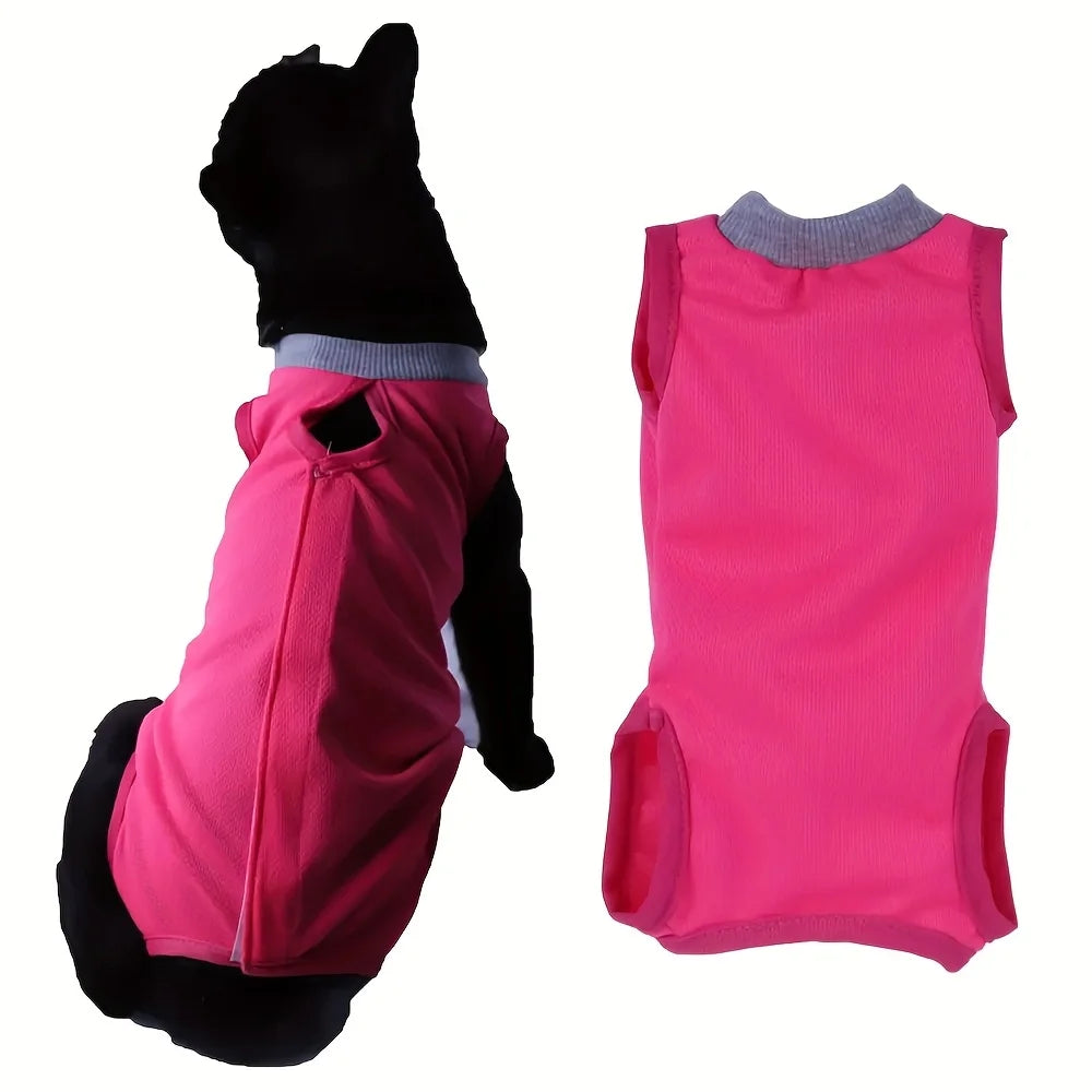 Cat Neutering Suit Comfortable Recovery Adjustable Anti-licking Zpaxo