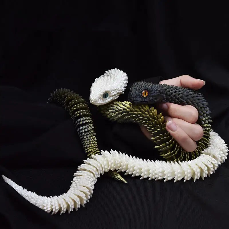 75cm 3d Printed Snake Desk Ornament Rotatable Office Realistic Snake Statue Table Decoration Landscape Figurines Accessorie Zpaxo