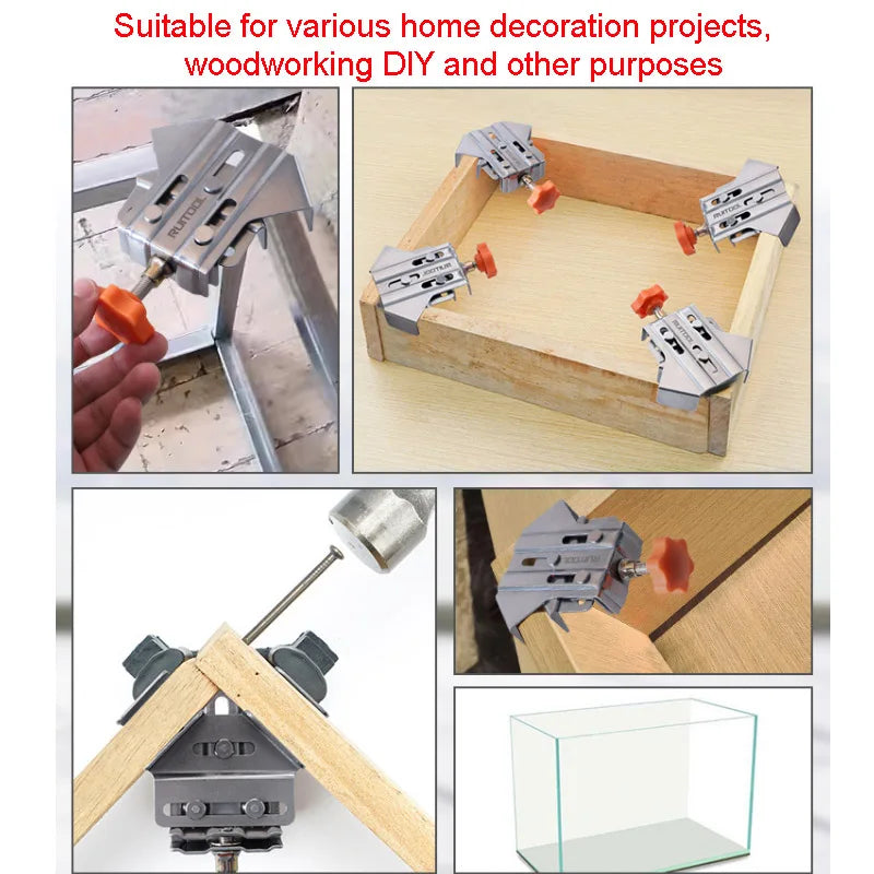 90° Right Angle Corner Clamp – Stainless Steel Woodworking Tool Corner Clamp Zpaxo
