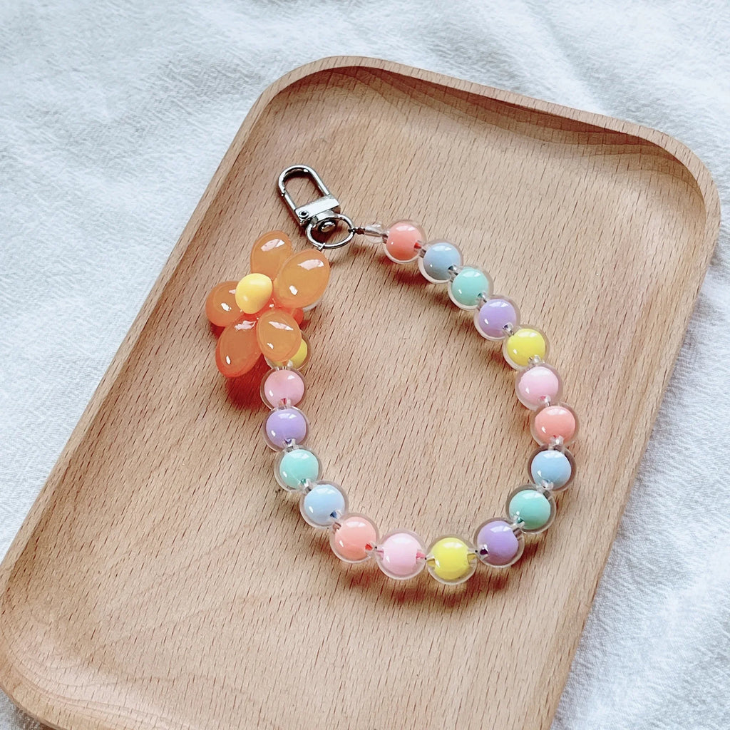Beaded Petal Phone Wrist Strap – Lanyard, Bracelet & Keychain