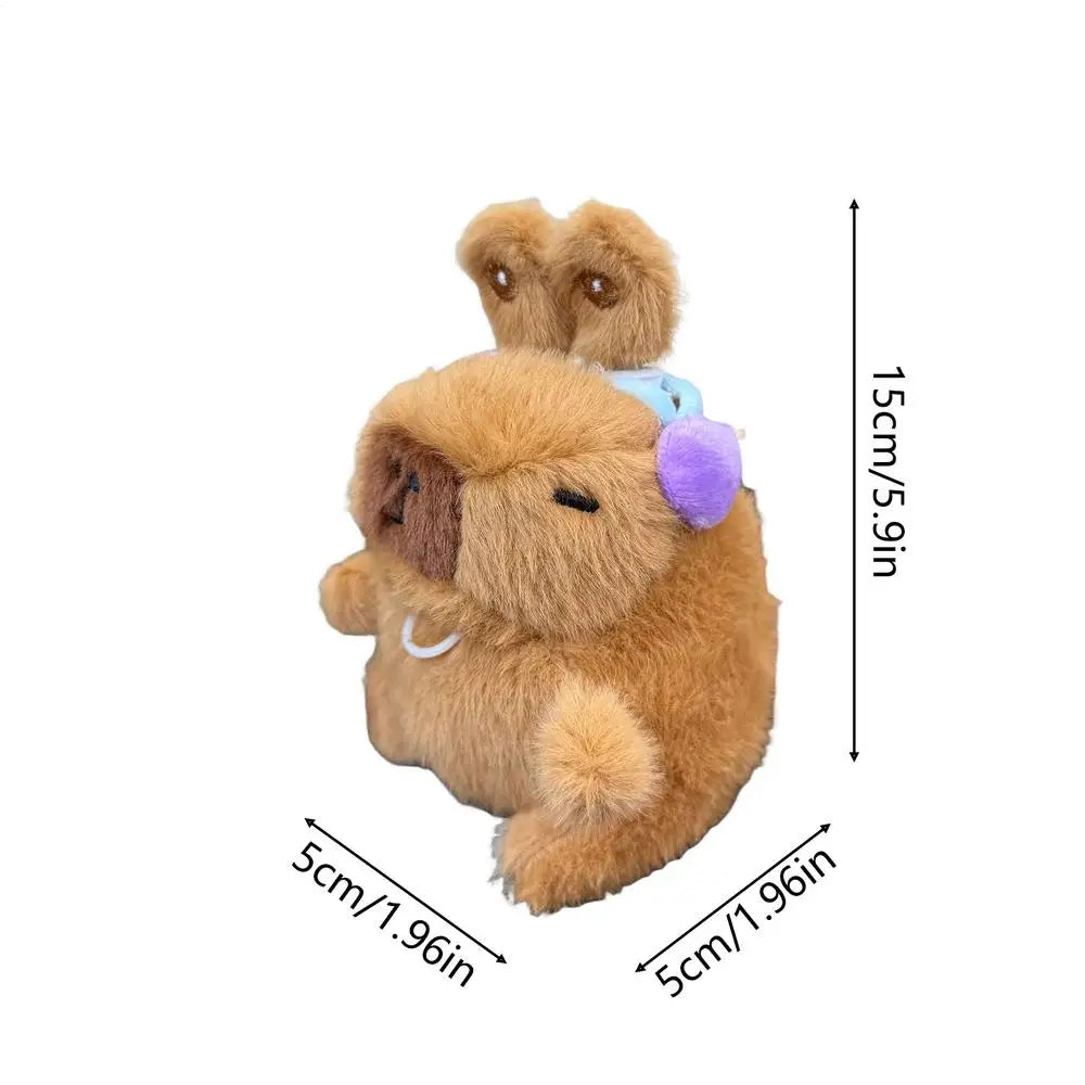 Purse Charm Cute Compact Capybara Keyring Plush Capybara Keyring Backpack Pendant For Men Women Boys Girls Youth Teens Husband Zpaxo Purple China Mainland