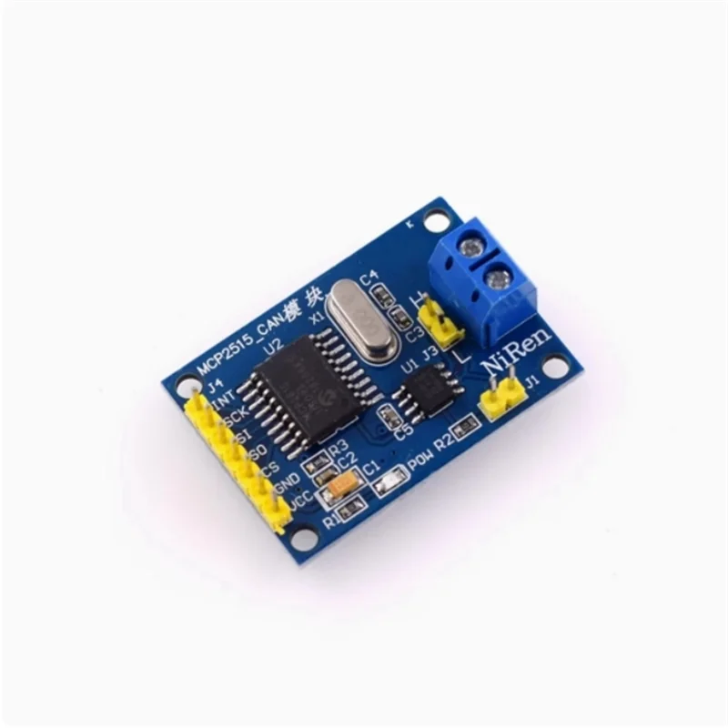 MCP2515 CAN bus module TJA1050 receiver SPI protocol 51 microcontroller program routine Zpaxo