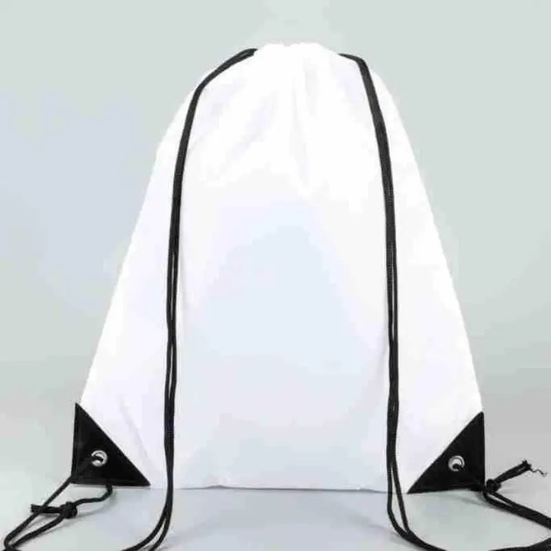 Robust Fashionable Fitness Storage Rucksack Nylon Oxford Pocket Tote Zpaxo White