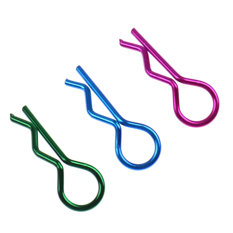 10pcs Stainless Steel Body Clips R Pin Shell for Redcat HSP 1/10 RC Car Parts Zpaxo