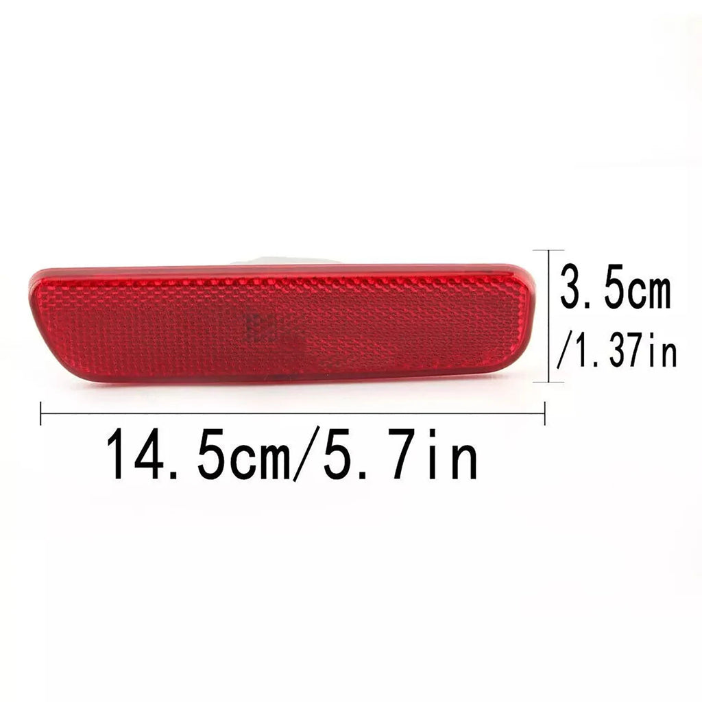 1 Pair Vehicle Rear Bumper Side Marker Light Reflector Left Right