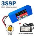 New 3S8P 12V 30000mAh Battery Pack 18650 Rechargeable Li-ion Battery with BMS 12V 30Ah DC12.6V Super Large Capacity + Charger Zpaxo XT60-CAR