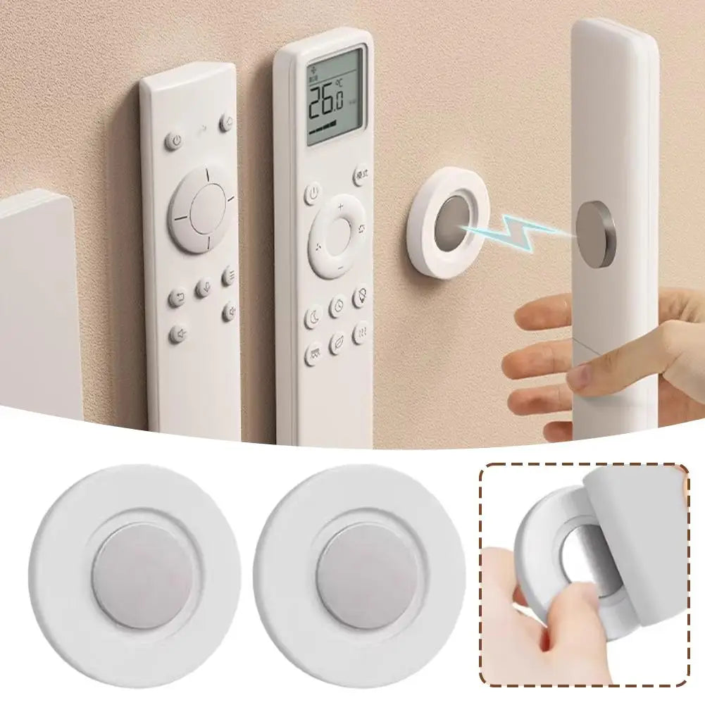 Magnetic Wall Mount Remote Control Holder – No-Drill (3/6 Pack) Wall Mount Organizer Zpaxo