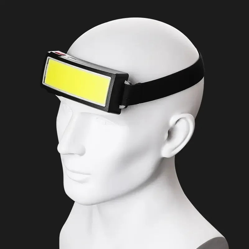 ESMARTER COB LED Rechargeable Headlamp – 3 Modes, Waterproof LED Headlamp Zpaxo