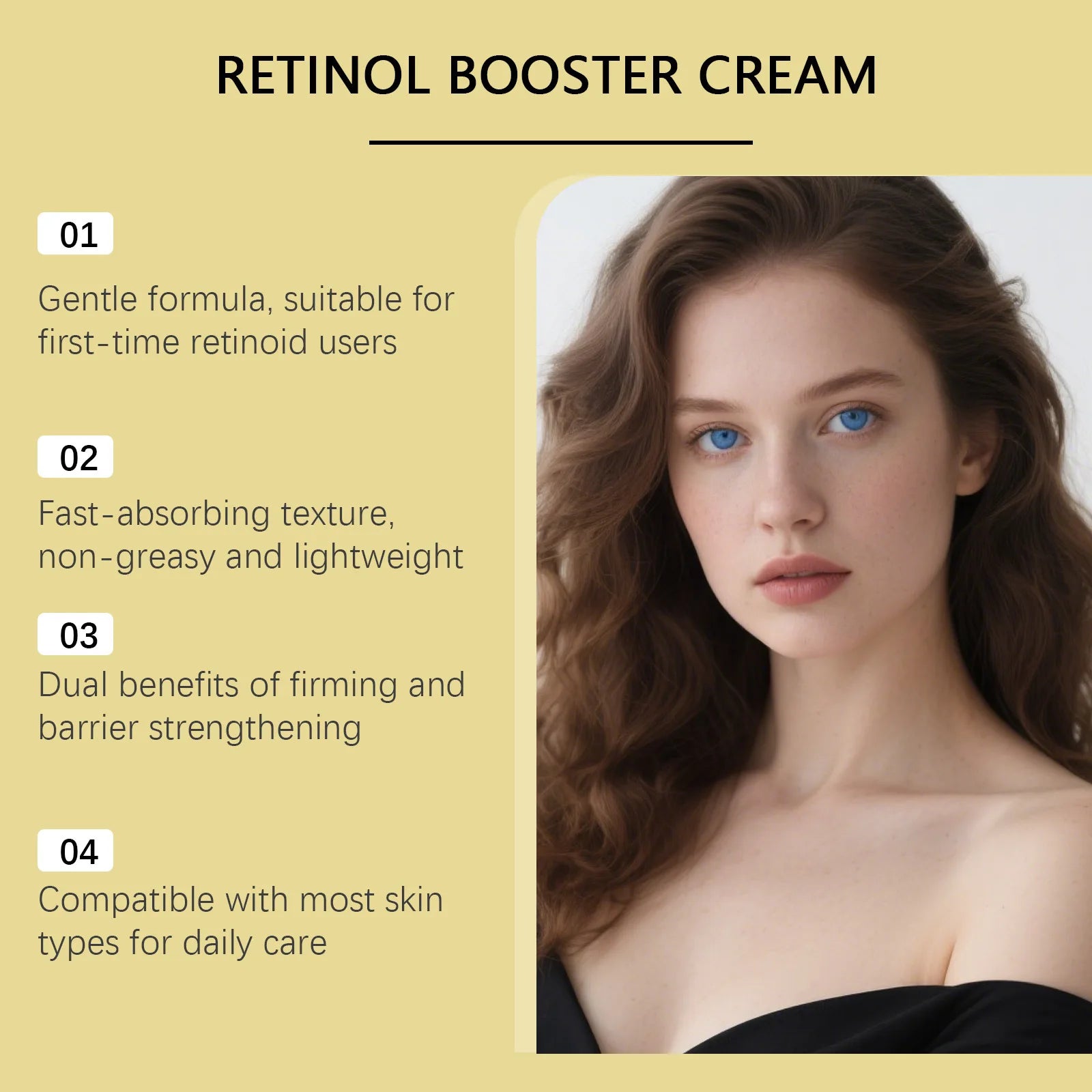 Retinol Face Cream – Dark Spot Fader, Lifting & Skin Barrier Repair Retinol Face Cream Zpaxo