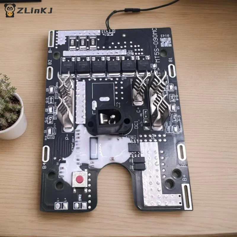 6MOS 21V 18650 Side Lights Protection Board Temperature Control Angle Zpaxo