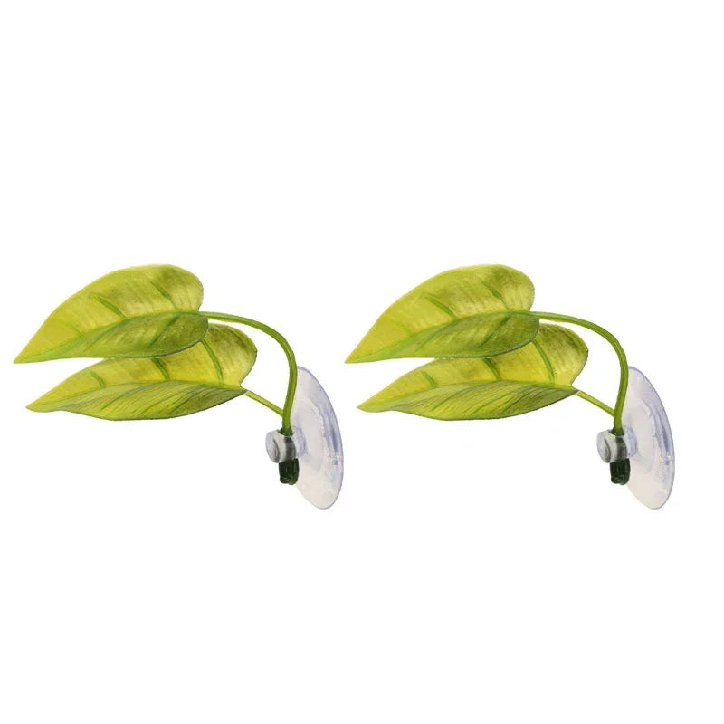 Artificial Aquatic Plant Aquarium Landscaping, Artificial Betta Fish Leaves, Resting Leaves, Spawning Leaves Zpaxo A2