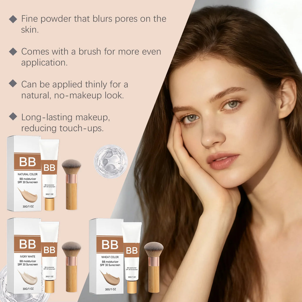 SPF 30 PA+++ BB Cream Sunscreen Concealer Foundation Kit BB Cream Sunscreen Zpaxo