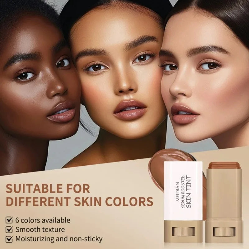 Bronze Foundation Stick Balm Serum Boosted Skin Tint Nourishing Silky