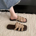 Summer Women Slippers Flat Bottom Non-slip Outdoor Open Toe Beach