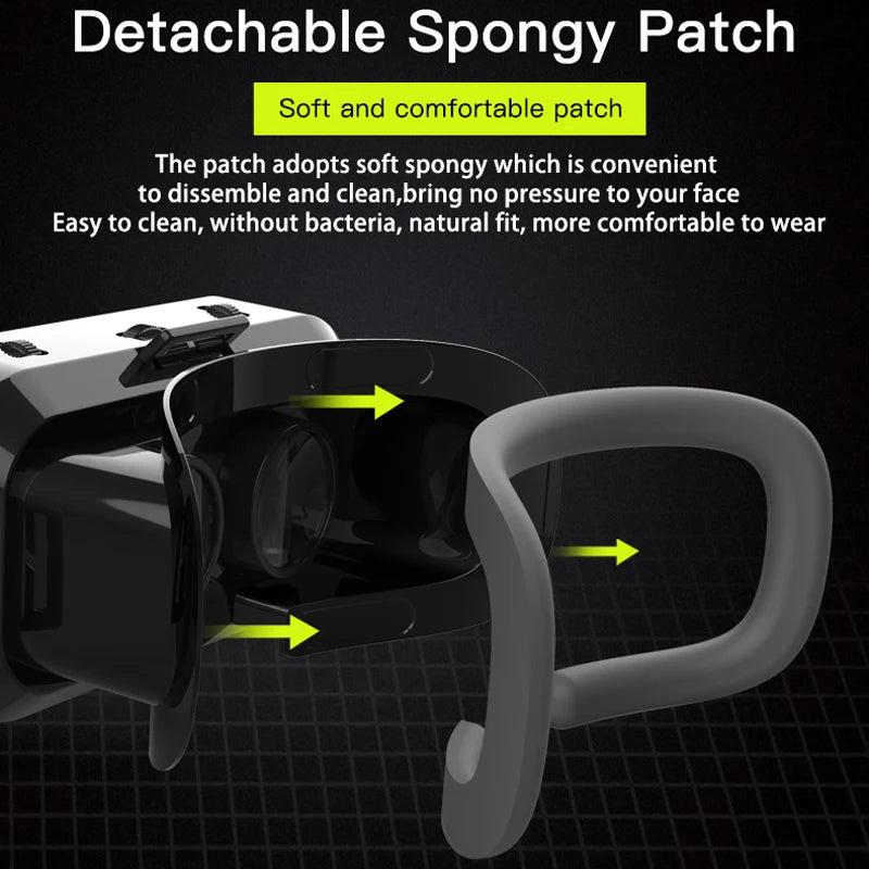 3D VR Glasses Headset for iOS & Android 4.7–7" Smartphones VR Headset Goggles Zpaxo