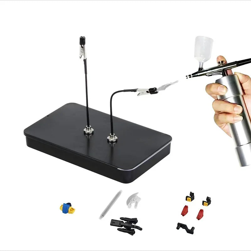 Soldering Third Hand Strong Magnetic Base Flexible Arms PCB Holder