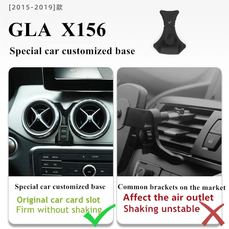 2015-2019 For Mercedes Benz GLA X156 Phone Holder Wireless Charger GLA200 GLA250 Car Mount Navigation Bracket GPS Support Zpaxo