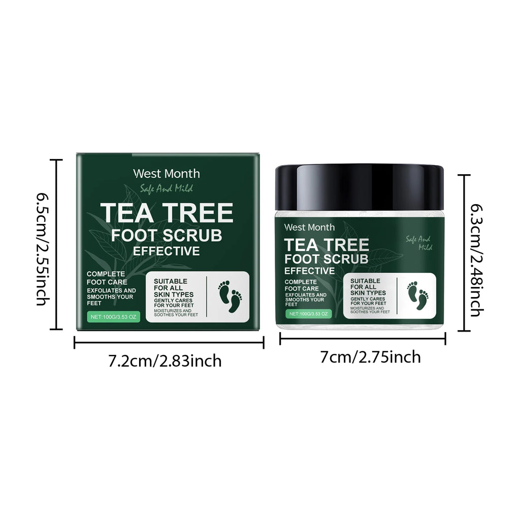 Hoygi Tea Tree Foot Scrub – Exfoliate & Soften Dry Feet Foot Scrub Zpaxo