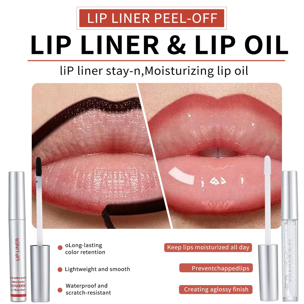 Tear-off Lip Liner Oil Moisturizing Lightweight Texture Long-lasting