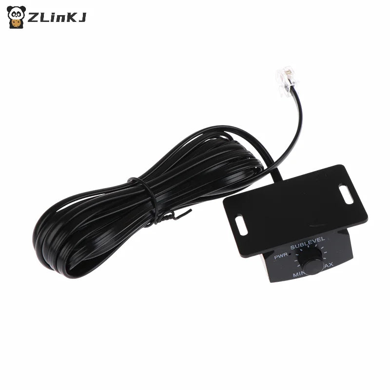 ▶1Pcs Car Sound Simple Connection Amplifier Volumes Adjust Knob Set With Long Cable General Remote Bass Controller Zpaxo Default Title