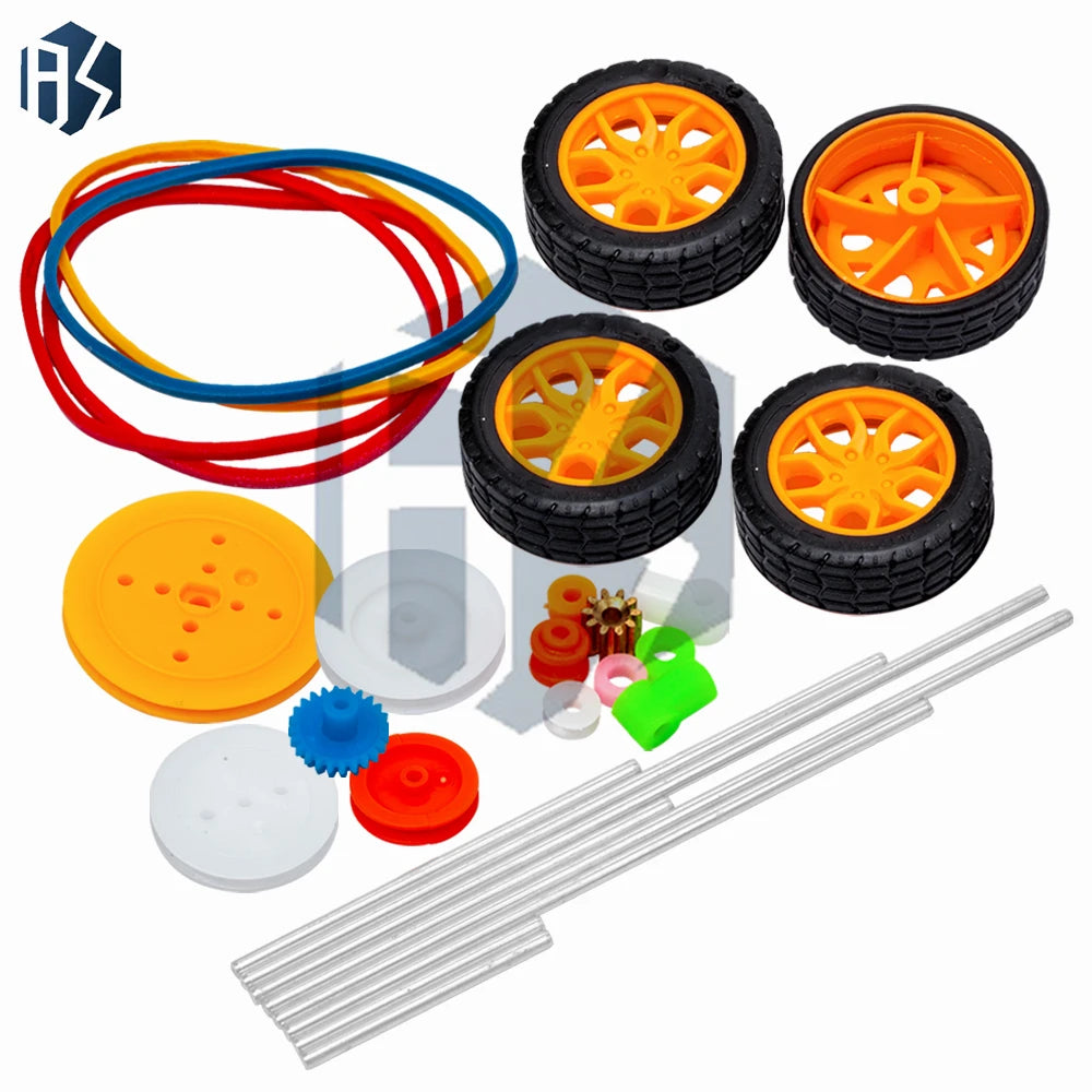 STEM Mechanical Engineering Gears Axles Motors Belts Toy Car Building Zpaxo
