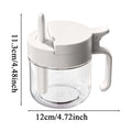 Glass Seasoning Jar Spoon Airtight Leakproof Condiment Container