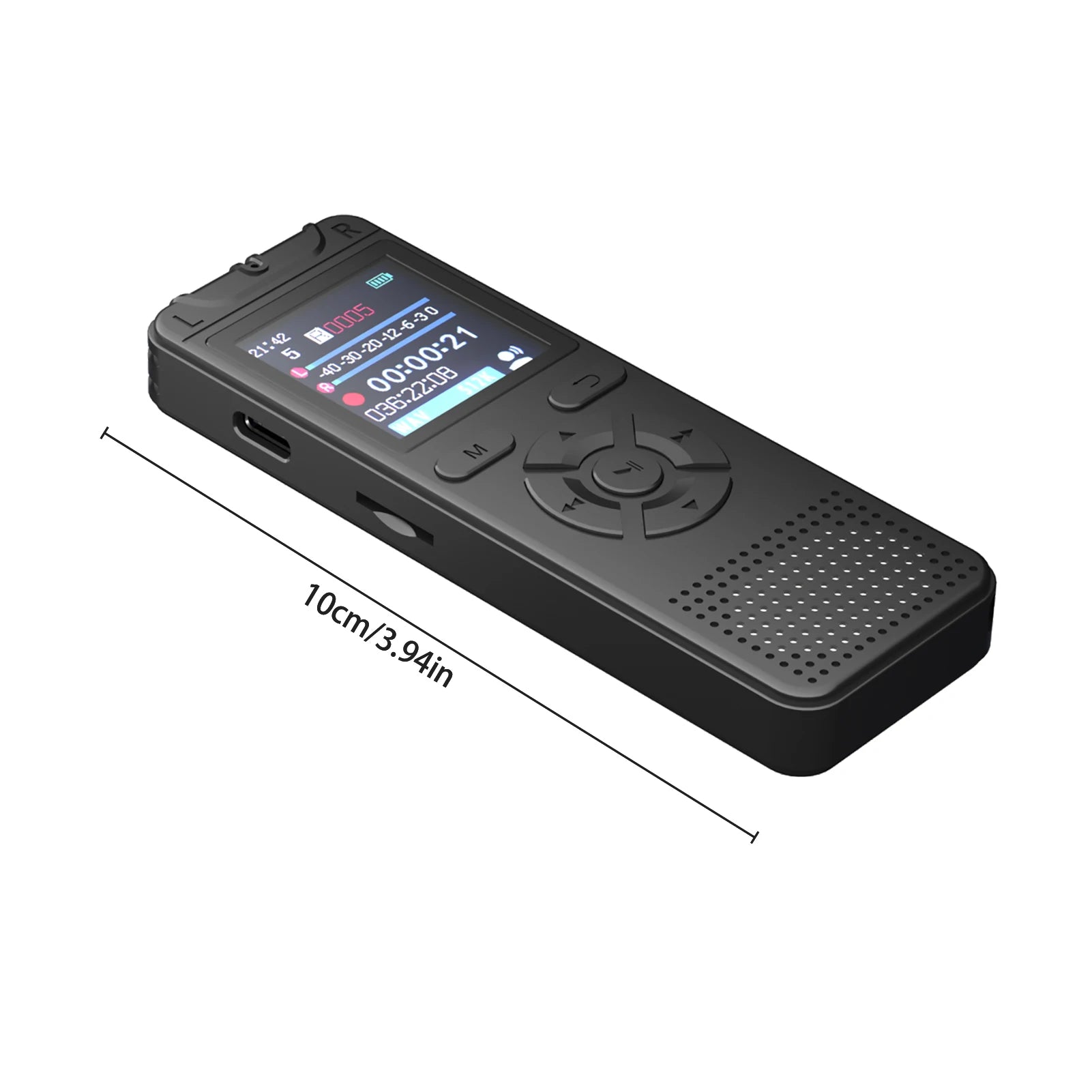 Recorder Journalists Meeting Voice Recorder 1.4inch Screen Clear Sound 50 Hours Recording Time for Professionals Meetings Zpaxo