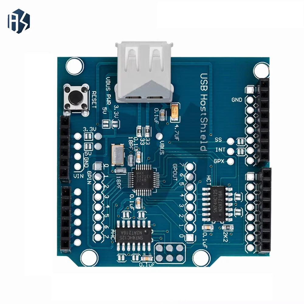 ‌USB Host Shield 2.0 for Arduino UN-O/MEGA, ESP32, & Android AOA OTG-Compatible Module (USB 2.0, SPI Interface) |HID Integratio Zpaxo