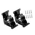 2x Furniture Leg Hinges Folding Accessory 0-90-180 Degree Simple Assembly Multifunctional Lock Extension Support Self Locking Zpaxo black