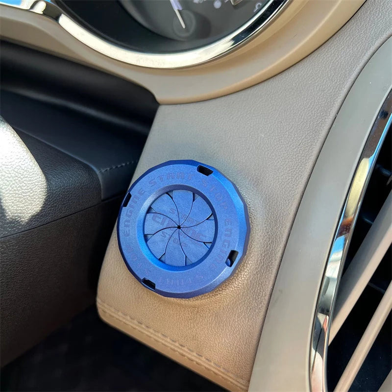 Ignition Device Decor Motorcycle Key Cover Car Interior Sticker Zpaxo Blue