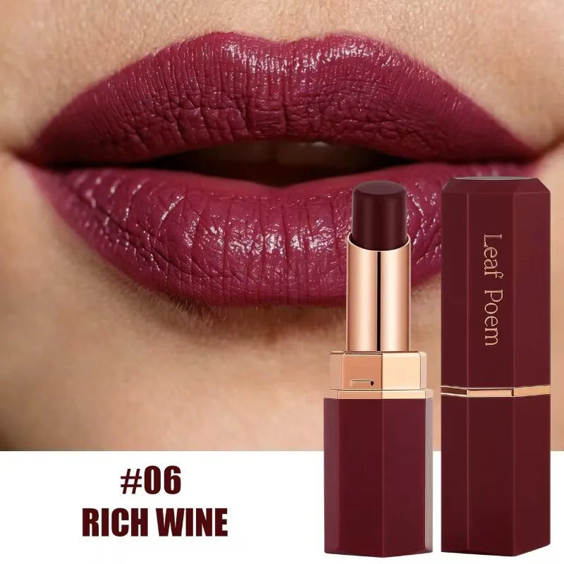 Matte Velvet Moisturizing Lipstick Silky Texture Lasting Easy To Apply Lip Sticks Sexy Red Solid Lip Gloss Makeup Gift for Women Zpaxo 06