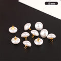 DIY Craft Decoration Pearl Metal Shank Buttons for Sewing Scrapbooking 10pcs Zpaxo 2