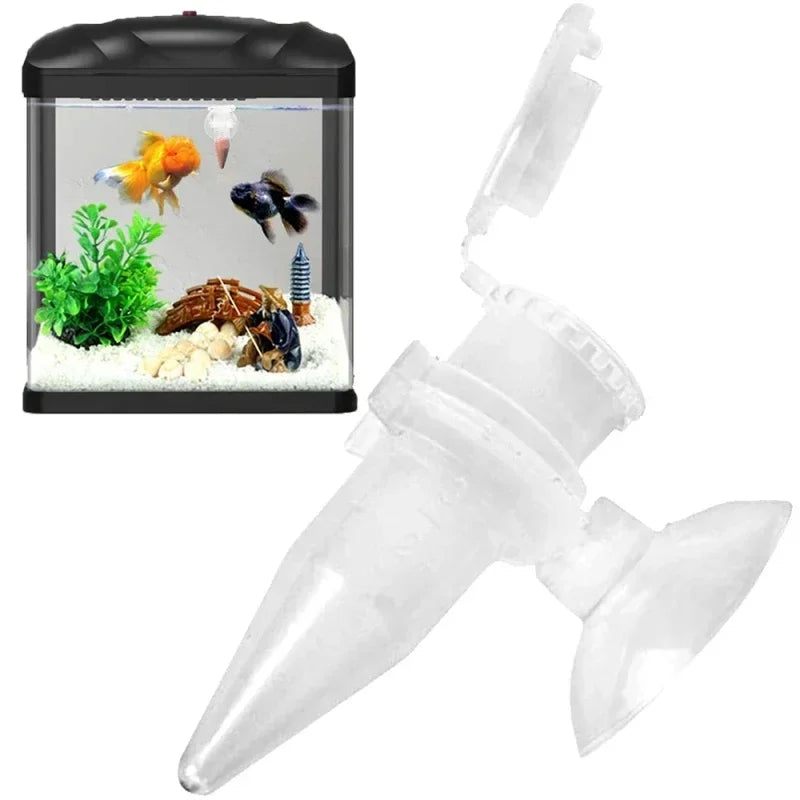 Automatic Fish Feeder Cone Shrimp Egg Worm Funnel Cup Feeding Tool