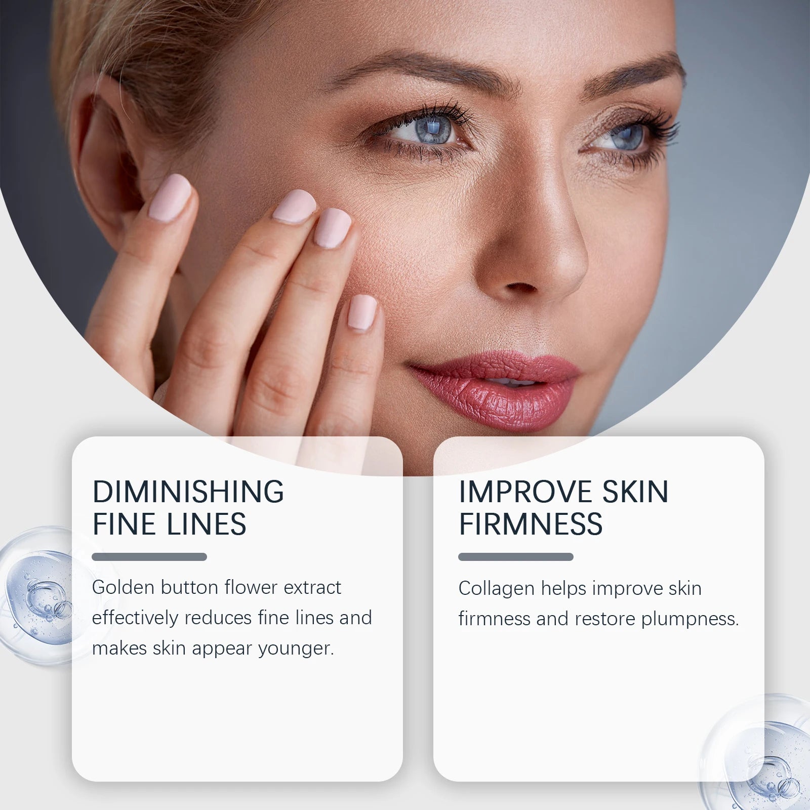 WEST MONTH Paracress Flower Essence Oil Reduce Facial Fine Lines Wrinkles Light Texture Quickly Absorbed Not Greasy After Use Zpaxo
