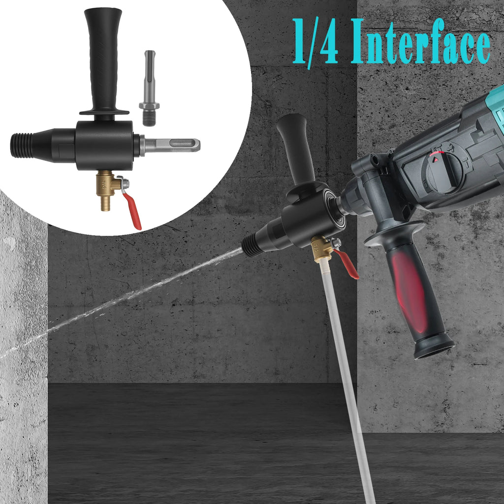 Electric Hammer Into Water Drill Turn Water Drill Water 2.2 cm Male to SDS Max Drill Adapter with 2 Connecting Rod for Drilling Zpaxo
