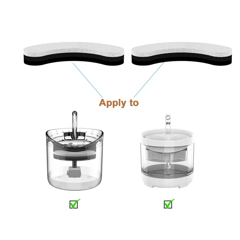 50- Activated Carbon Filter Cat Water Fountain Element Purify Dog