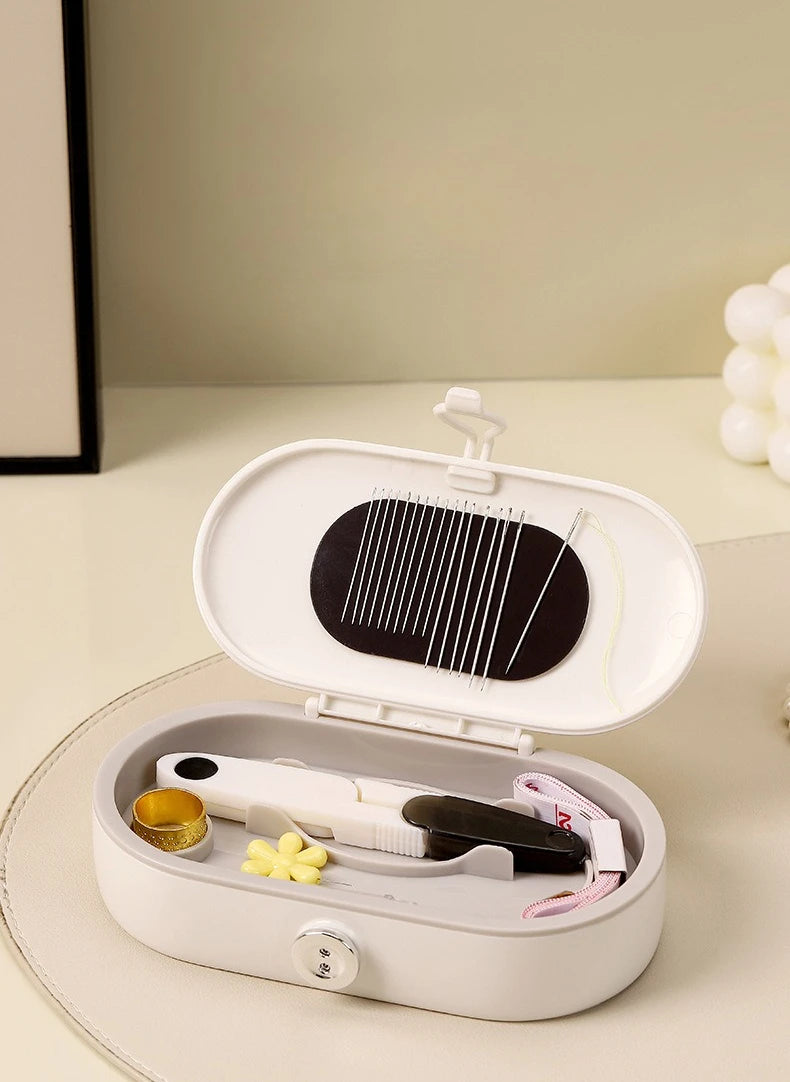 Dopamine new magnetic needle and thread box for home use high-quality and good dormitory home sewing set storage box Zpaxo white sewing box