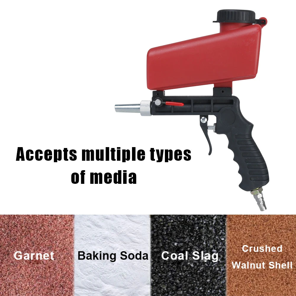 Handheld Pneumatic Blasting Gun Small Sand Machine Adjustable