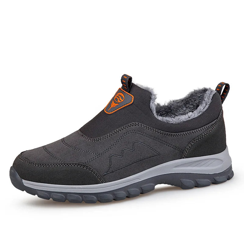 Autumn Men's Casual Shoes Cover Foot Outdoor Thick Sole Non-slip Zpaxo GRAY 44 China Mainland