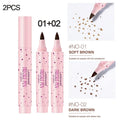1 Natural Simulation Freckle Stamp Pen Waterproof Lasting Brown